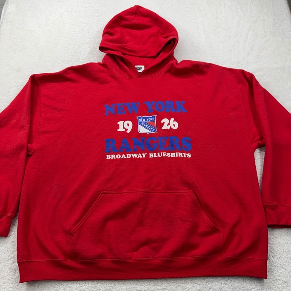 NHL Other - New York Rangers Hoodie NHL Hockey Broadway Blueshirts Mens Pullover Red